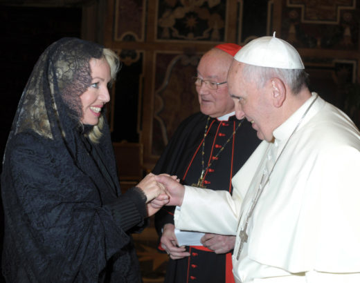 Princess-Camilla-de-Bourbon-two-Sicilies-and-Pope-Francesco